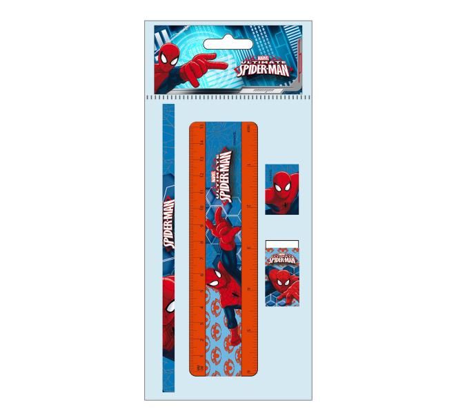 Blister papeleria 5 pzs. Spiderman