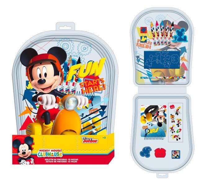 Maletin 15 pzs. transparente Mickey