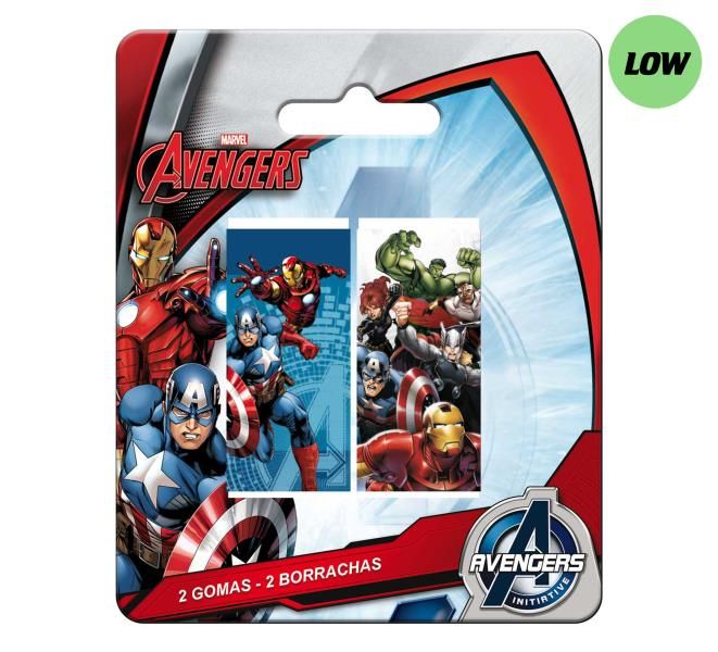 Gomas en blister 2 pzs. Avengers