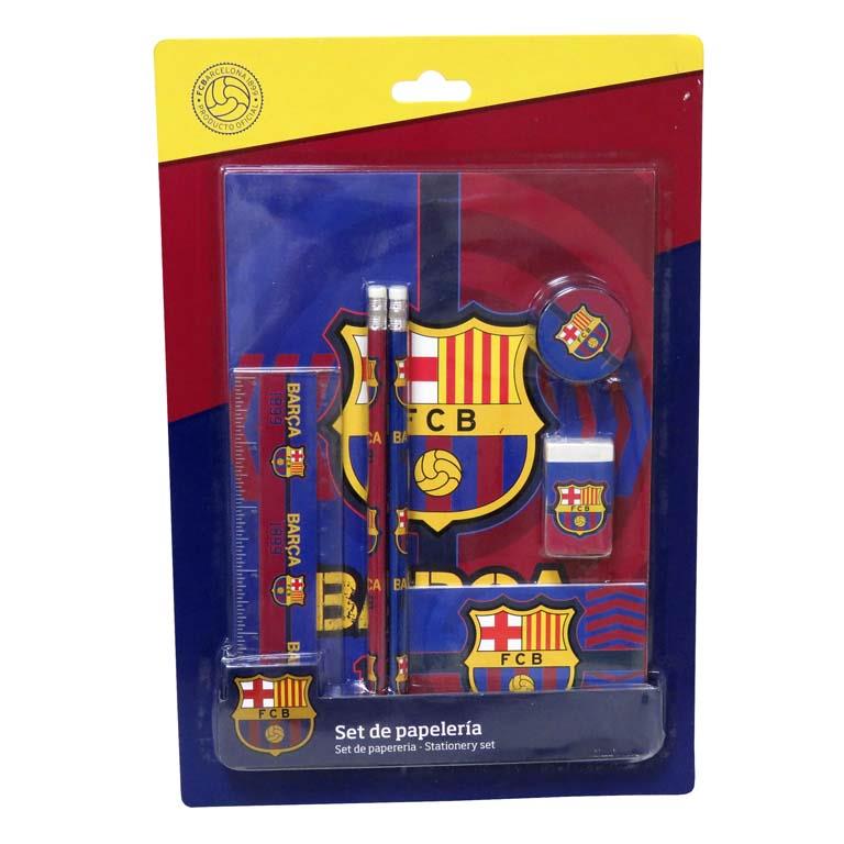 SET PAPELERÍA 7PCS. BARÇA.