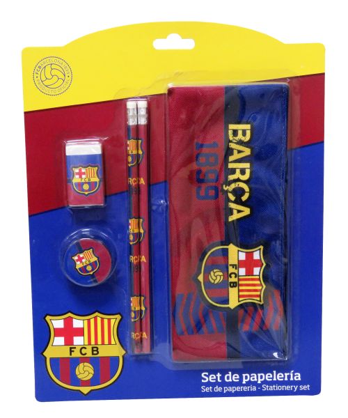 SET PAPELERÍA C/PORTATODO BARÇA.