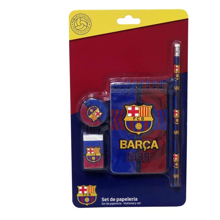 SET PAPELERÍA 4PCS.BARÇA