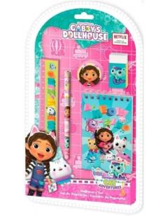 SET PAPELERIA 5PCS GABBYS DOLLHOUSE