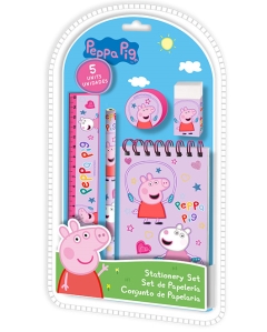 SET PAPELERIA 5PCS PEPPA PIG