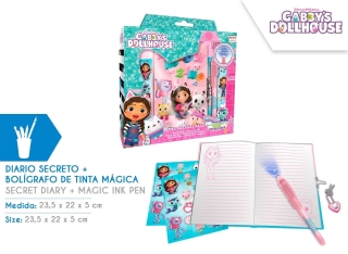 DIARIO BOLIGRAFO MAGIC GABBYS DOLLHOUSE