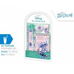 SET PAPELERIA 5PCS STITCH