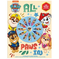 LIBRETA CON PINTURAS PAW PATROL