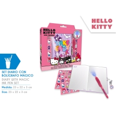 DIARIO CON BOLIGRAFO MAGICO HELLO KITTY