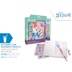 DIARIO CON BOLIGRAFO MAGICO STITCH