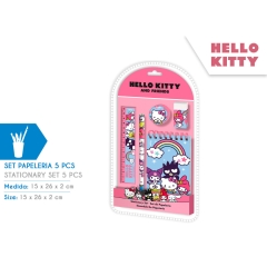 SET DE PAPELERIA 5PCS HELLO KITTY