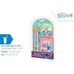 SET DE PAPELERIA 5PCS STITCH