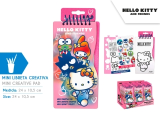 MINI LIBRETA CREATIVA HELLO KITTY