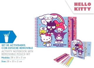 CUADERNO ACTIVIDADES CON ESTUCHE REMOVIBLE HELLO KITTY