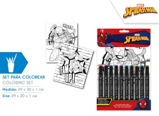 PINTA CON NUMEROS SPIDERMAN