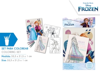 SET DE COLOREAR FROZEN