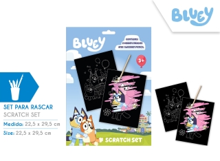 SET DE SCRATCH ART BLUEY