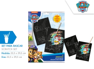 SET DE SCRATCH ART PAW PATROL