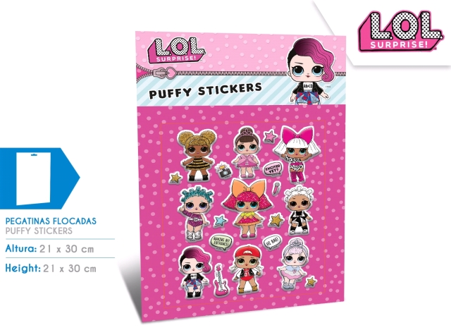 SET 20 STICKERS PUFFY LOL SURPRISE