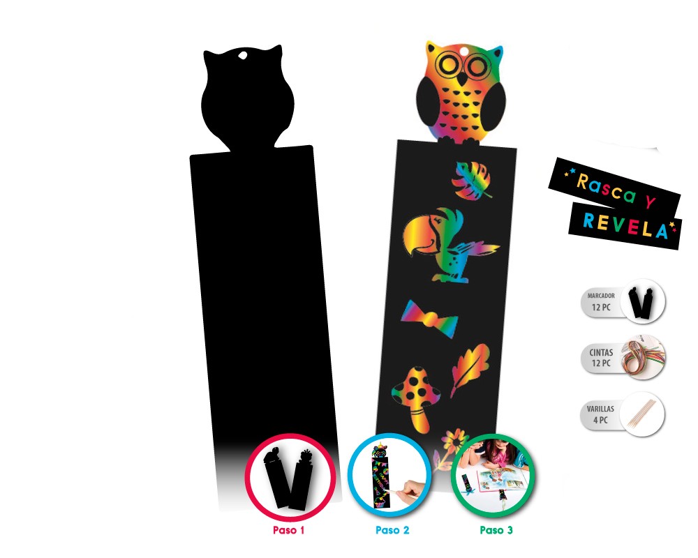 MARCAPAGINAS PARA RASCAR 12PC ANIMALES