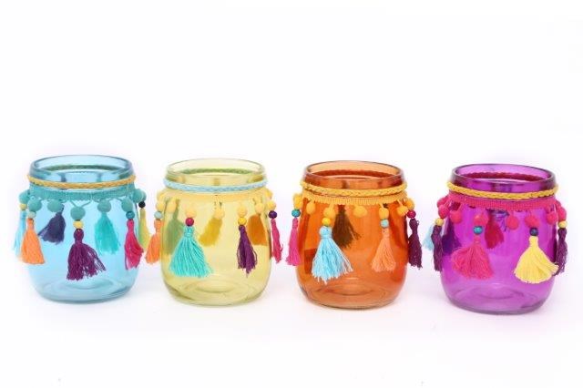 9X12 POM POM TARRO PORTA VELAS