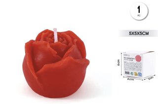 VELA AROMATICA ROSA ROJO