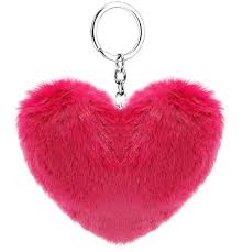 LLAVERO POMPON CORAZON