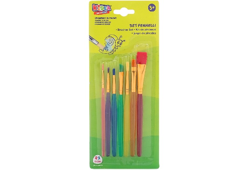 SET PINCELES 7 PCS KIDEA