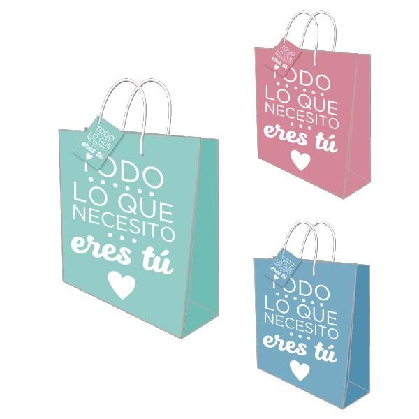 Bolsa papel XL 44x31,5x11cms Baggy Eres tú