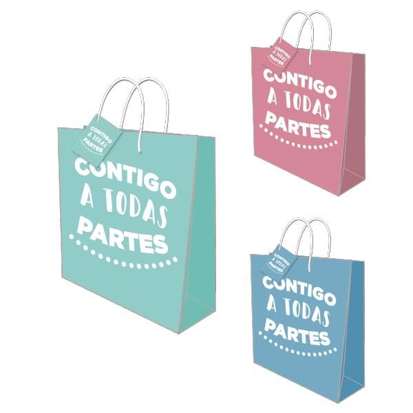 Bolsa papel XL 44x31,5x11cms Baggy Todas partes