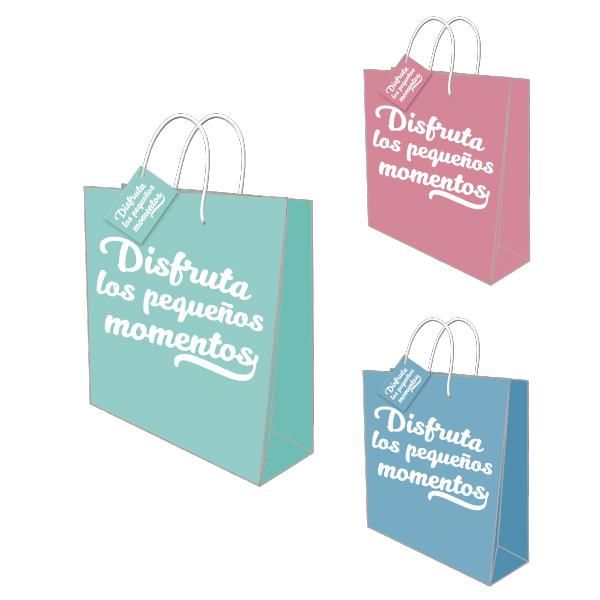 Bolsa papel XL 44x31,5x1cms. Baggy Pequeños Moment
