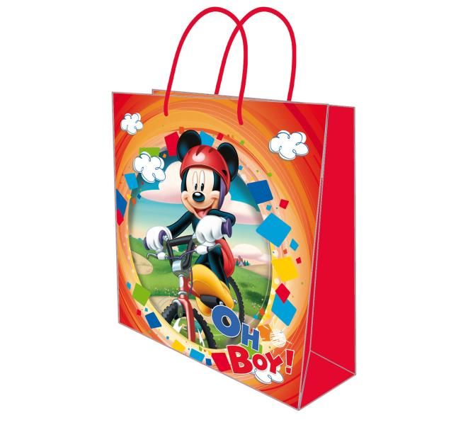 BOLSA PAPEL L 26X32X10 MICKEY
