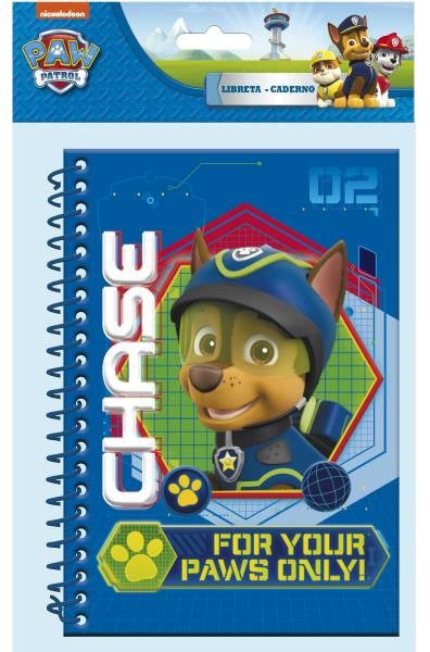 Libreta A5 espiral lateral 3D Paw Patrol