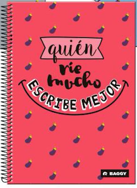 LIBRETA ESPIRAL QUIEN CUADROS ROJO