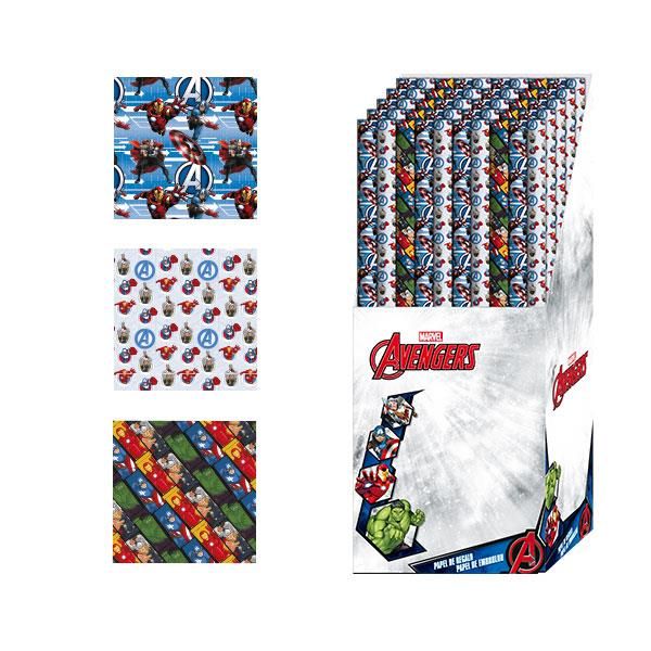 Papel de regalo 70x200 cms Avengers