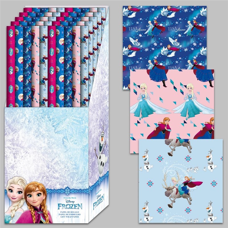 ROLLO PAPEL REGALO FROZEN 3 MODELOS 70 X 200 CM