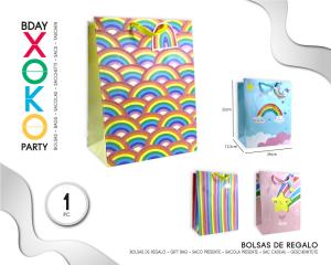 BOLSA REGALO ARCOIRIS 26*32*12.5