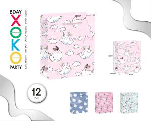 BOLSA REGALO NARWAL 26*32*12.5