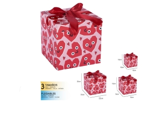 SET CAJA PLEGABLE LOVE 3PC