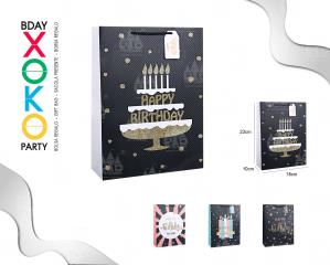 BOLSA REGALO BLACK GOLD 18*23*10