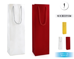 BOLSA DE VINO PURPURINA 12*35*9CM