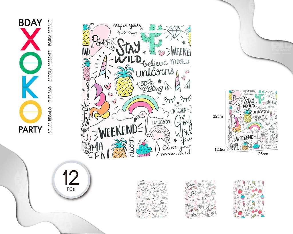 BOLSA REGALO GIRL 26*32*12.5