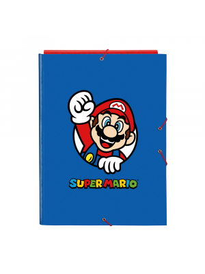 CARPETA FOLIO 3 SOLAPAS SUPER MARIO