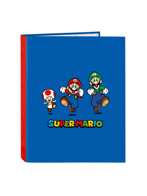 CARPETA FOLIO 4 ANI.MIXTAS SUPER MARIO
