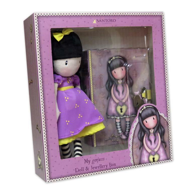 SET REGALO MUÑECA+JOYERO C/CANDADO THE SECRET GORJ