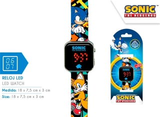 RELOJ LED SONIC y TAILS