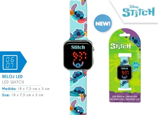RELOJ LED STITCH