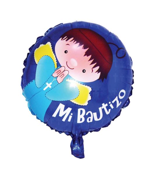 GLOBO PEQUEÑO 18 . BAUTIZO NÑO GLOBOS FESTIVAL