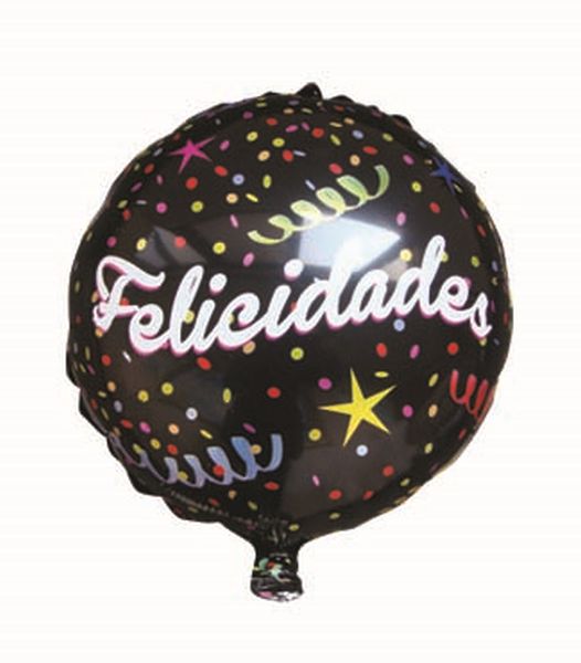 GLOBO PEQUEÑO 18 . FELICIDADES GLOBOS FESTIVAL