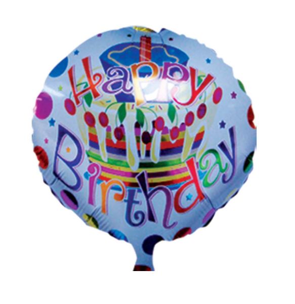 GLOBO PEQUEÑO 18 . HAPPY BIRTHDAY GLOBOS FESTIVAL