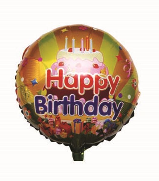 Globo HAPPY BIRTHDAY DORADO festival